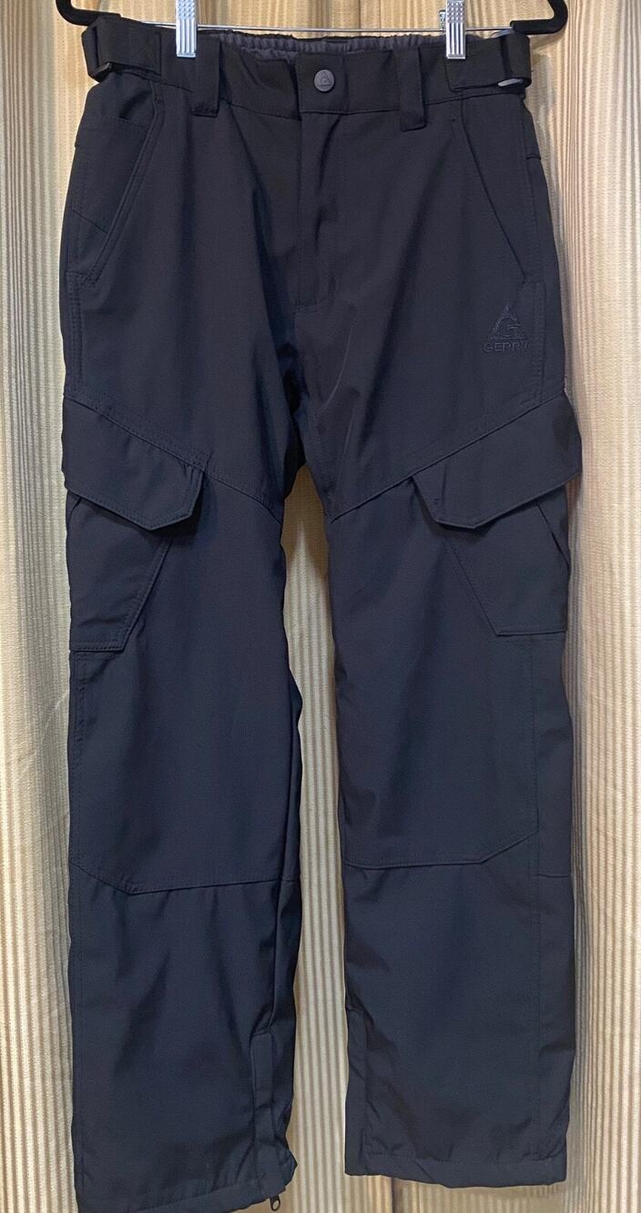 Gerry Men's Water Resistant Fleece Lined 4-Way Stretch Snow Pants, Black, Size S